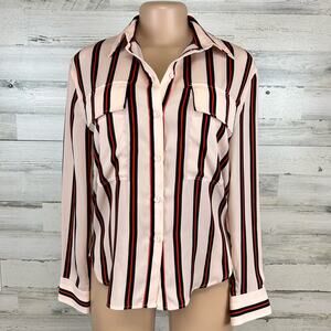 NWT Gibson Latimer Long Sleeve Button-up Shirt Women’s Size XS Striped